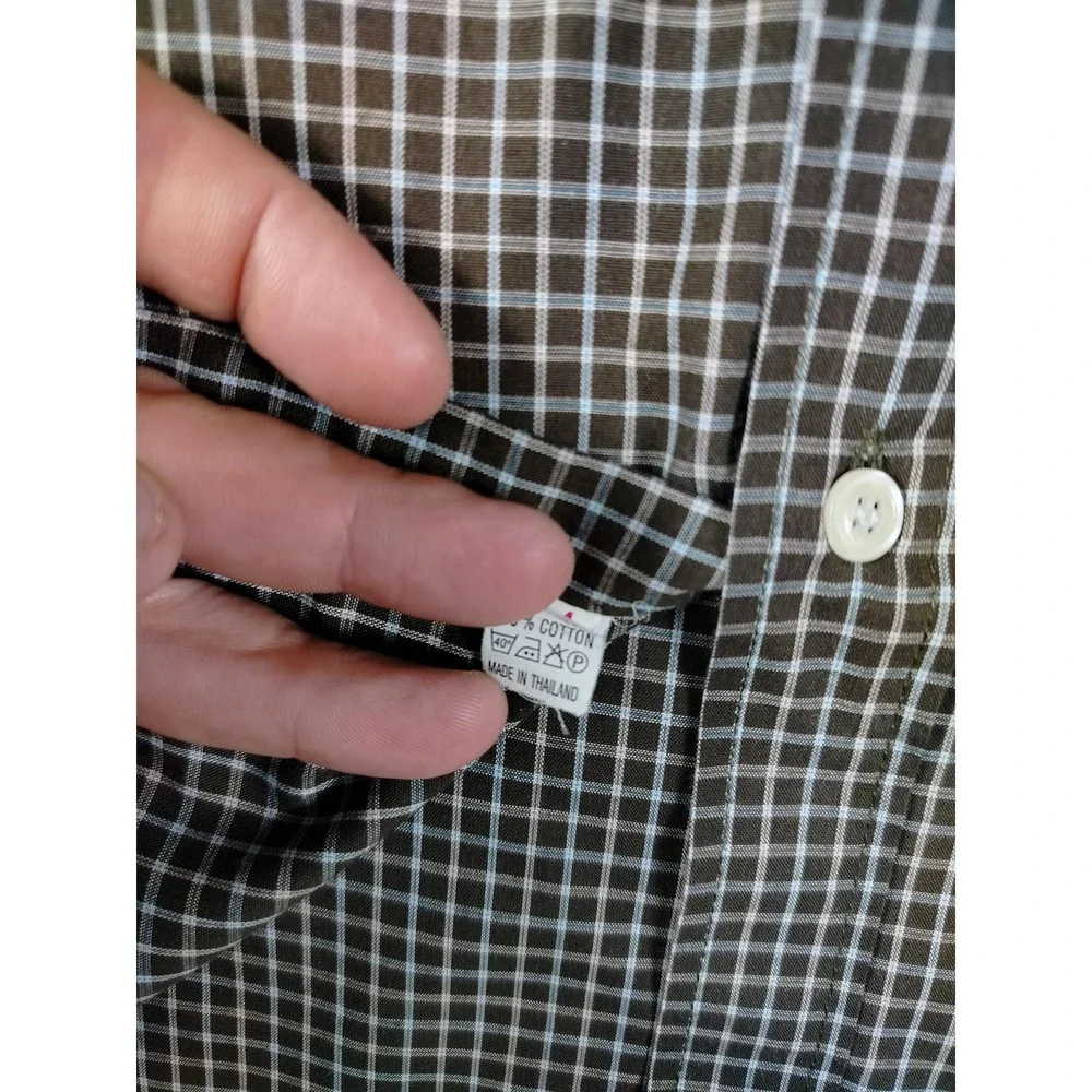 Polo Ralph Lauren Shirt Mens XL Brown Check Short Sleeve Button Down Casual